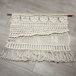 Macrame hanging tapestry